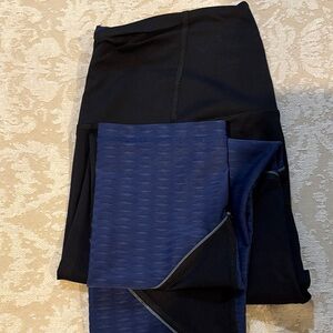 Victoria's Secret Midnight Black and Navy Leggings